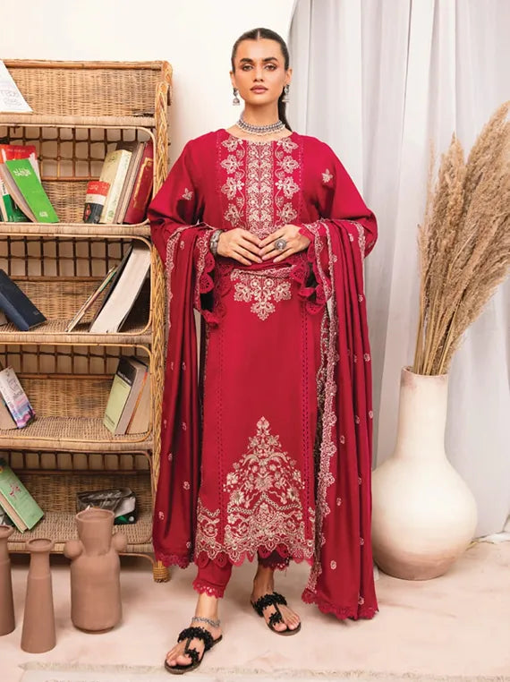 Mayal Embroidered Woollen Collection 2024 By Celts (D-10)