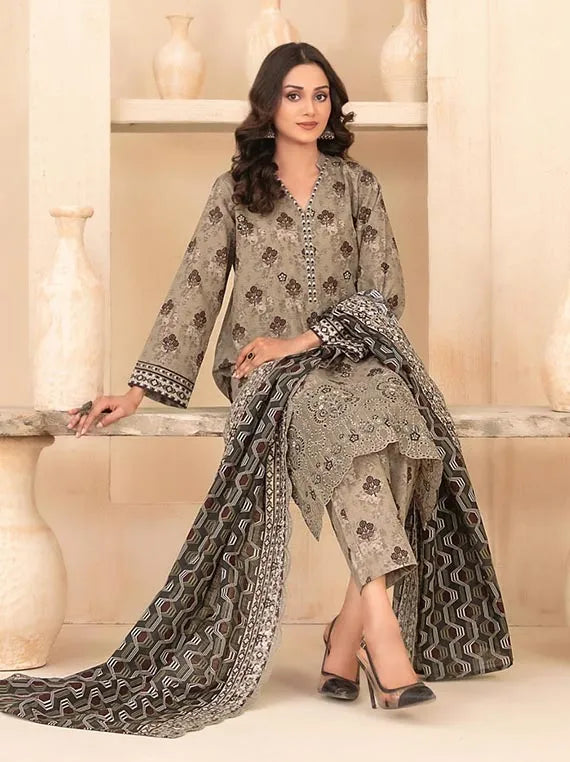 Mayesha Embroidered khaddar Rotary Collection 2025 By Tawakkal Fabrics (D-5092)