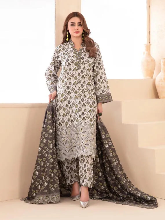 Mayesha Embroidered khaddar Rotary Collection 2025 By Tawakkal Fabrics (D-5093)