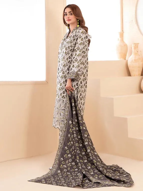 Mayesha Embroidered khaddar Rotary Collection 2025 By Tawakkal Fabrics (D-5093)