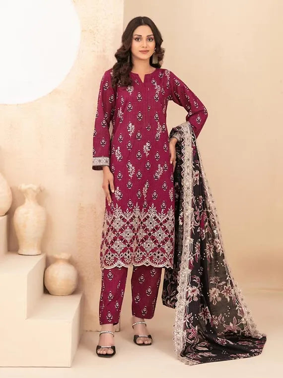 Mayesha Embroidered khaddar Rotary Collection 2025 By Tawakkal Fabrics (D-5098)