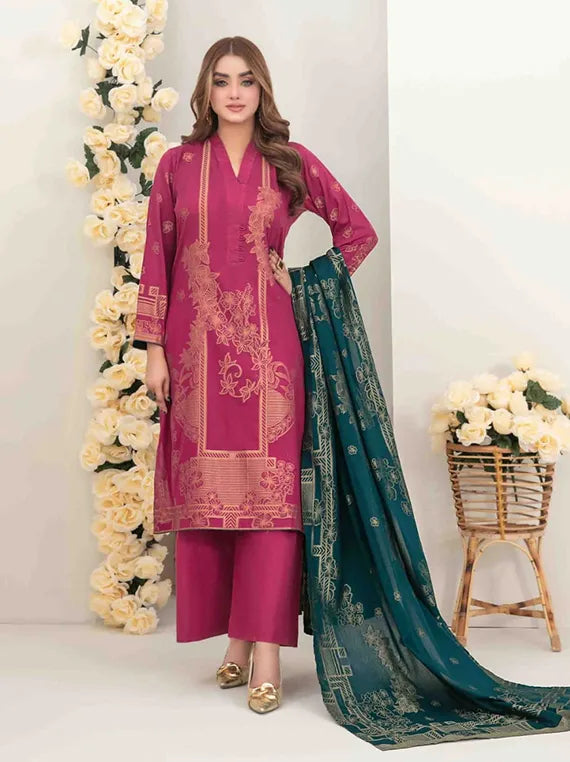 Meara Lawn Broshia Banarsi Collection 2025 (D-1424)