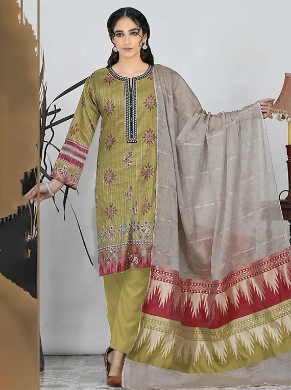 Meena Kari Lawn Collection 2024 By Subrang (D-02)