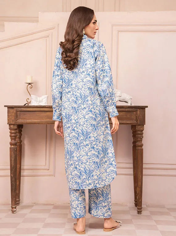 Meerak Elegance Persinified Lawn Collection 2025 (09-Lumin)