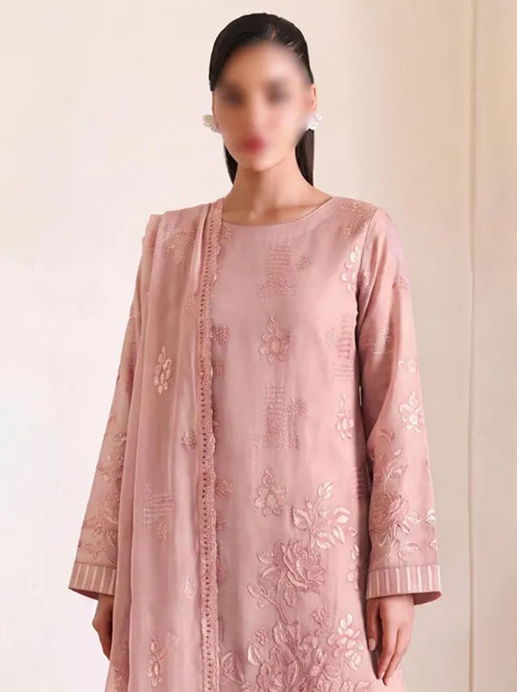 Meeras by Fantak Unstitched Karandi Lawn Collection'26 V-527 (D-02)
