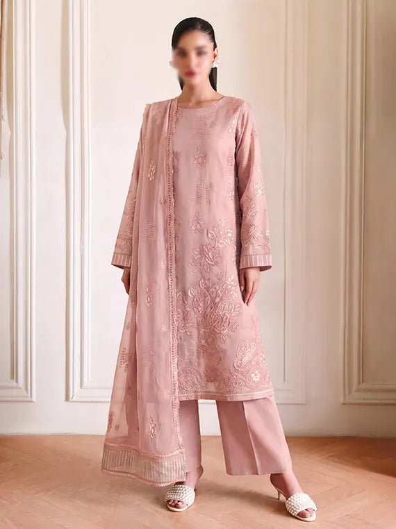 Meeras by Fantak Unstitched Karandi Lawn Collection'26 V-527 (D-02)