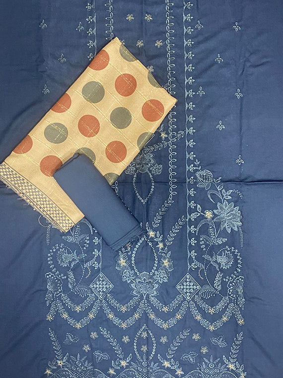 Mehfil Embroidered Fancy Dhanak Edit 2025 By ABC Vol-25DB37 (D-08)