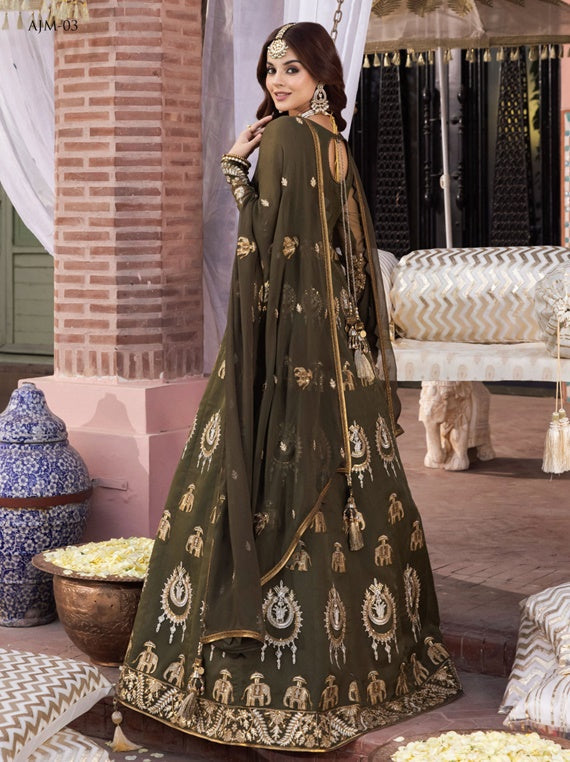 Mehr O Mah Festive Chiffon Collection 2023 By Asim Jofa (AJM-03)