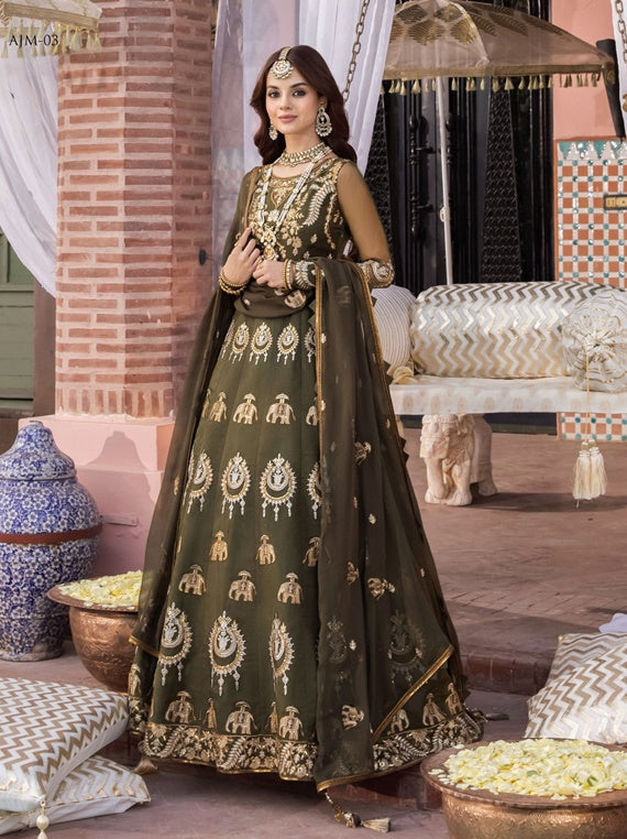 Mehr O Mah Festive Chiffon Collection 2023 By Asim Jofa (AJM-03)