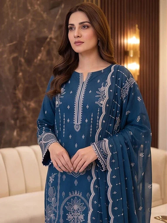 Mehwar by Manizay Premium Karandi Collection 2026 (D-01)