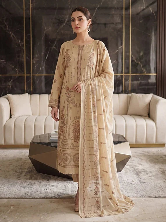 Mehwar by Manizay Premium Karandi Collection 2026 (D-03)