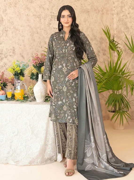 Melek Printed Embroidered Collection 2025 by Tawakkal Fabrics (D-02)