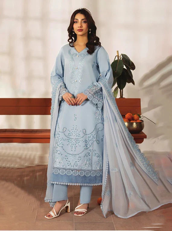 Meraki by Hamdam Embroidered Lawn Collection 2026 (D-06)