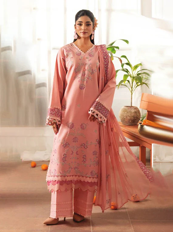 Meraki by Hamdam Embroidered Lawn Collection 2026 (D-07)