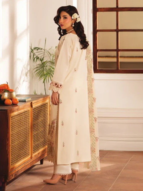 Meraki by Hamdam Embroidered Lawn Collection 2026 (D-08)