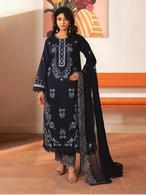 Meraki by Hamdam Embroidered Lawn Collection 2026 (D-09)