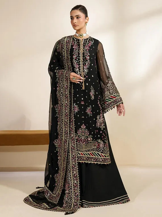 Meraki by Zarif Embroidered Chiffon Collection 2026 (ZR-MEK-02)