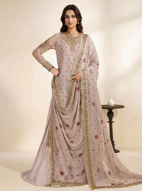 Meraki by Zarif Embroidered Chiffon Collection 2026 (ZR-MEK-06)