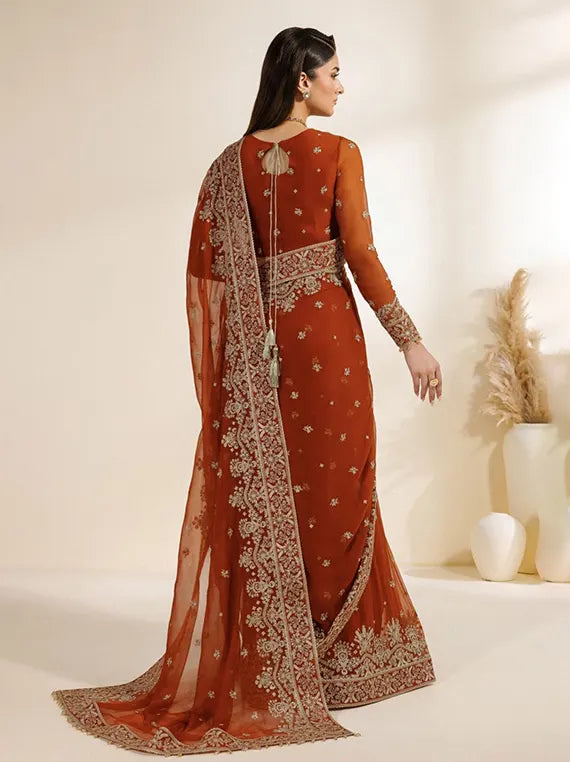 Meraki by Zarif Embroidered Chiffon Collection 2026 (ZR-MEK-07)