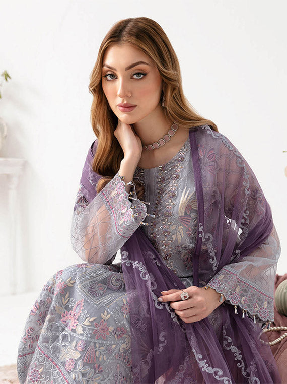 Minhal By Ramsha Chiffon Collection 2024 Vol-11 (M-1104)