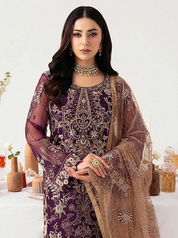 Minhal By Ramsha Chiffon Collection 2024 Vol-11 (M-1109)