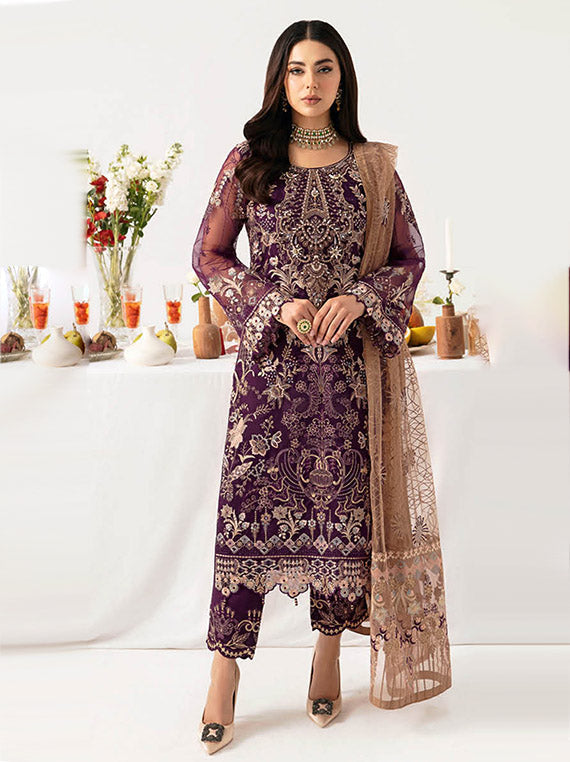 Minhal By Ramsha Chiffon Collection 2024 Vol-11 (M-1109)