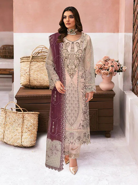 Minhal Luxury Organza Collection 2025 Vol-13 By Ramsha (M-1301)