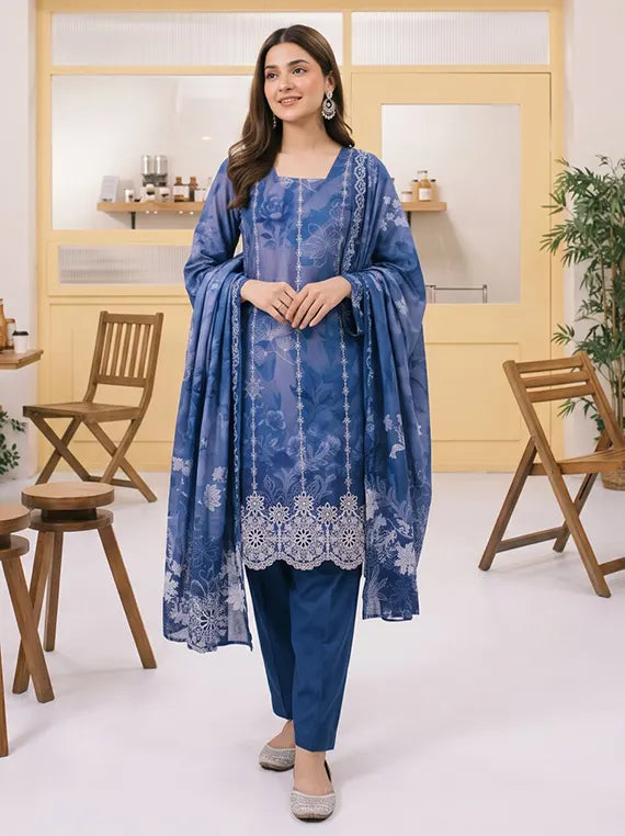 Miraas by Tawakkal Fabrics Unstitched Embroidered Staple Collection'26 (D-5932)