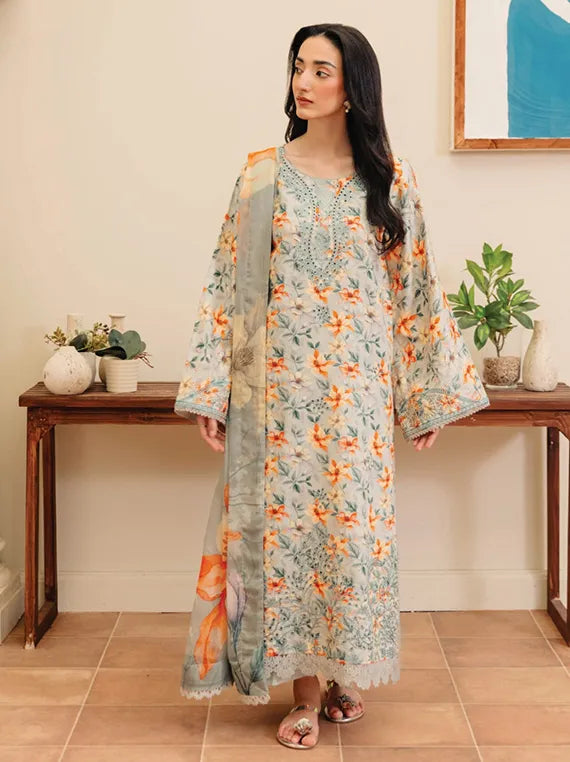Miral by Hum Dum Embroidered Viscose Collection 2025 (D-01)