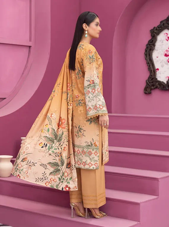 Mirana Embroidered Slub Staple Collection 2025 By Fantak (D-02)