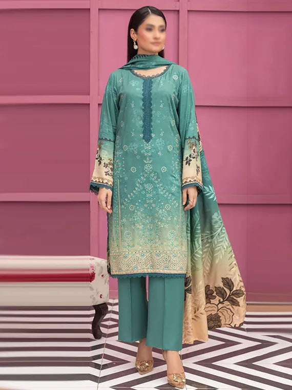Mirana Embroidered Slub Staple Collection 2025 By Fantak (D-05)
