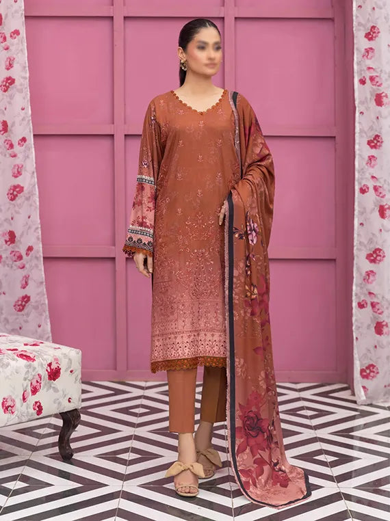 Mirana Embroidered Slub Staple Collection 2025 By Fantak (D-06)