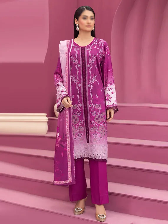 Mirana Embroidered Slub Staple Collection 2025 By Fantak (D-07)