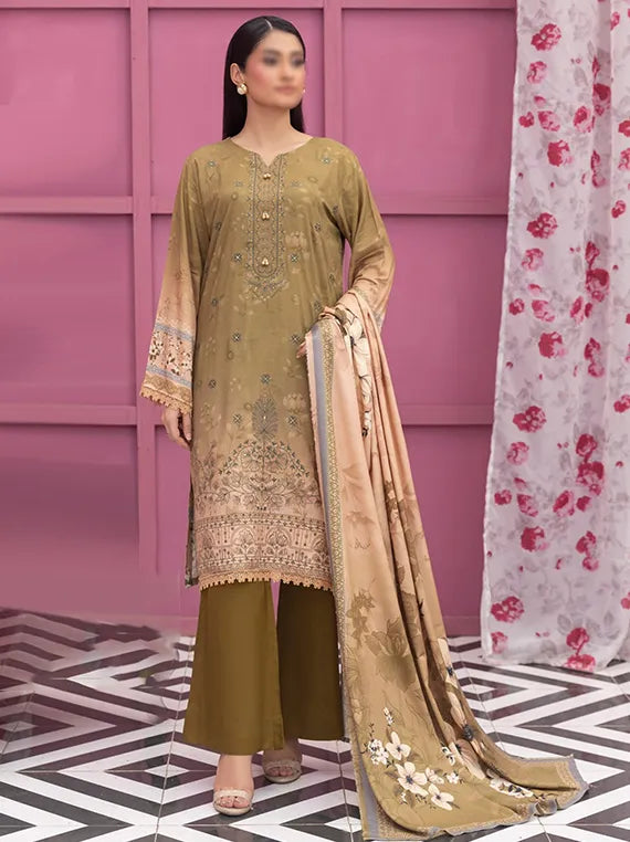 Mirana Embroidered Slub Staple Collection 2025 By Fantak (D-08)
