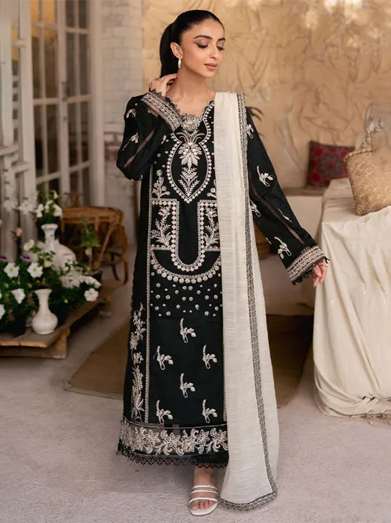 Mirha Embroidered Lawn Collection 2025 By HumDum (D-03)