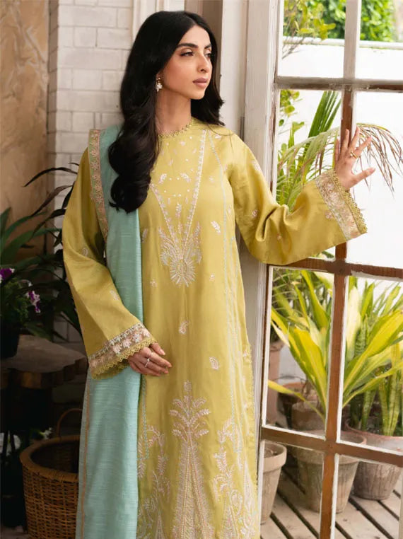 Mirha Embroidered Lawn Collection 2025 By HumDum (D-04)