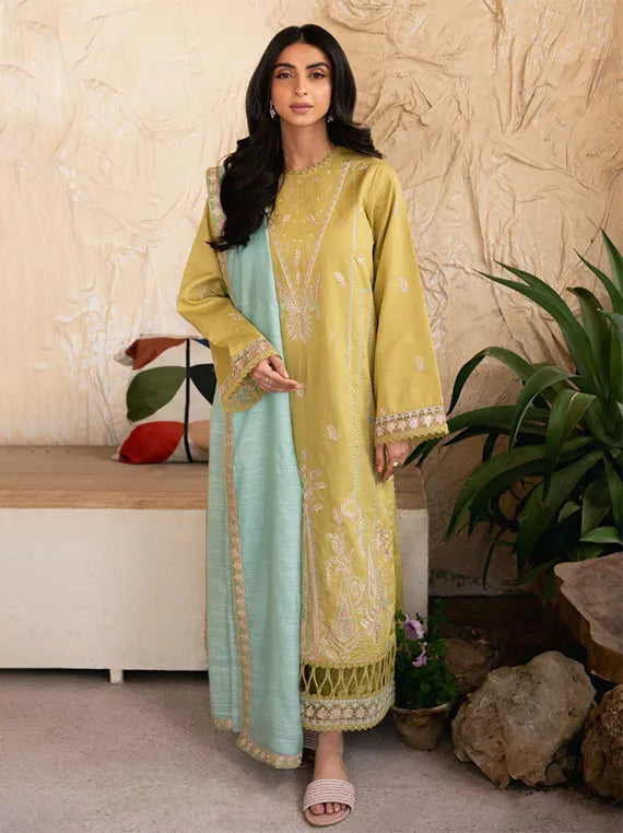 Mirha Embroidered Lawn Collection 2025 By HumDum (D-04)
