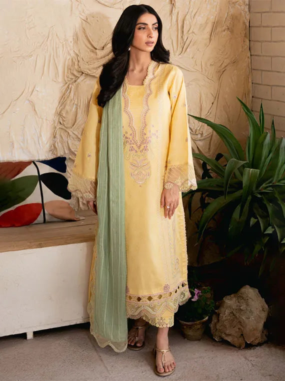 Mirha Embroidered Lawn Collection 2025 By HumDum (D-09)