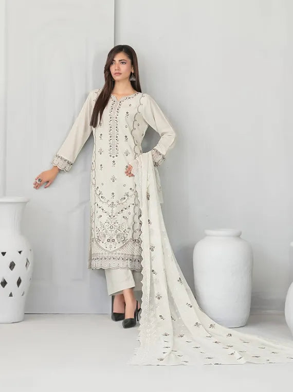 Mizal Embroidered Karandi Collection 2025 by Tawakkal Fabrics (D-4380)