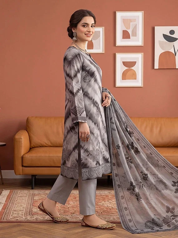 Modern Embroidered Viscose Slub Collection 2026 Vol-133 (D-01)