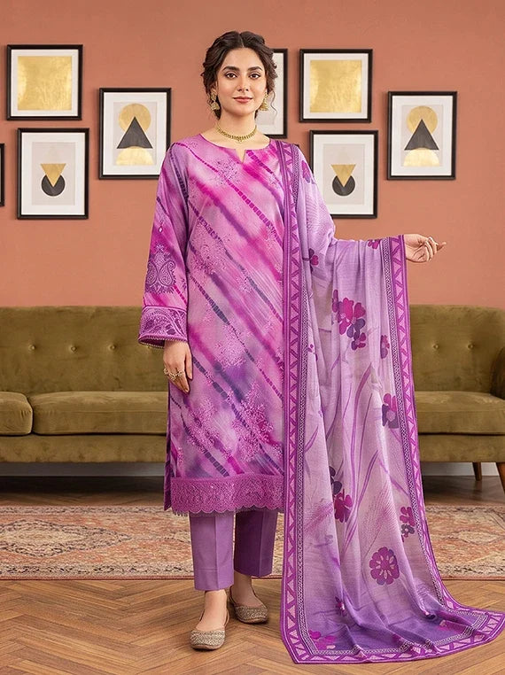 Modern Embroidered Viscose Slub Collection 2026 Vol-133 (D-05)