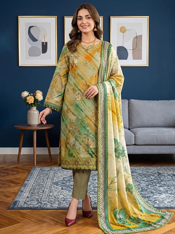 Modern Embroidered Viscose Slub Collection 2026 Vol-133 (D-10)