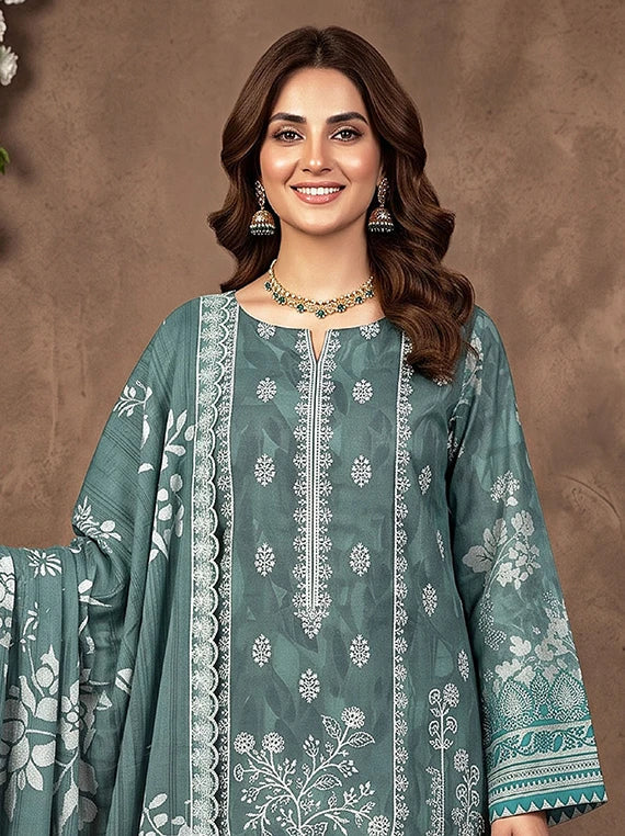 Modern Printed Embroidered Staple Collection 2026 Vol-136 (D-01)