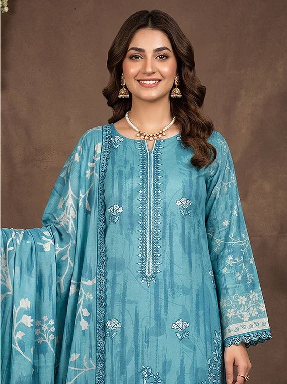 Modern Printed Embroidered Staple Collection 2026 Vol-136 (D-03)