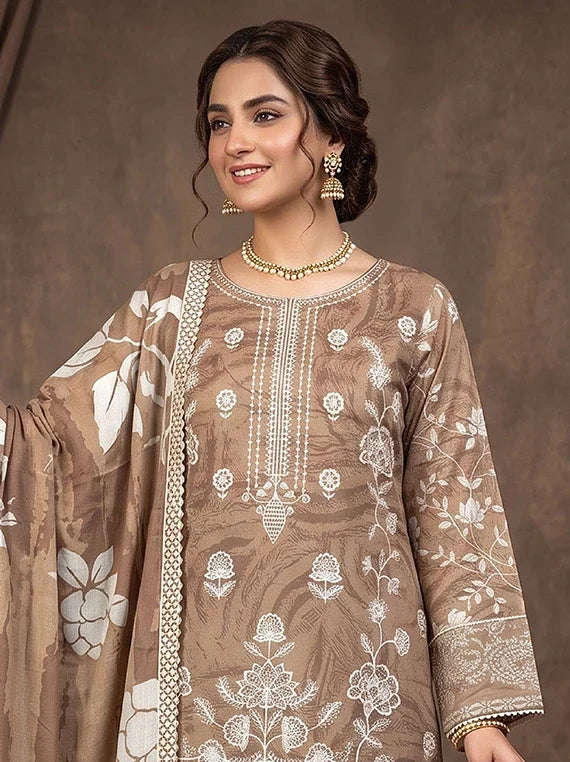 Modern Printed Embroidered Staple Collection 2026 Vol-136 (D-05)