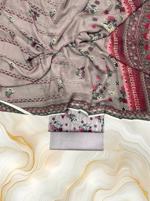 Modern Flower Printed Lawn Edit26 Vol-RJ01 (D-05)