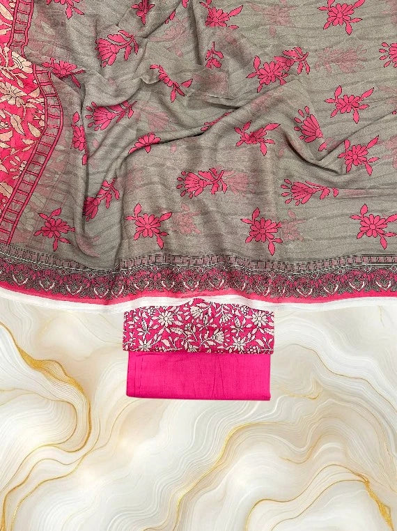 Modern Flower Printed Lawn Edit26 Vol-RJ01 (D-10)