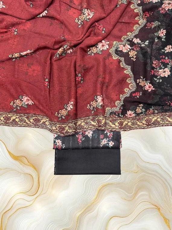 Modern Flower Printed Lawn Edit26 Vol-RJ01 (D-14)