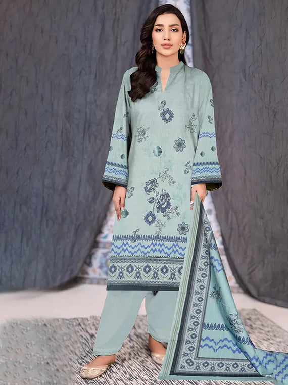 Modern Digital Printed Lawn Collection 2025 Vol-28 (D-02)