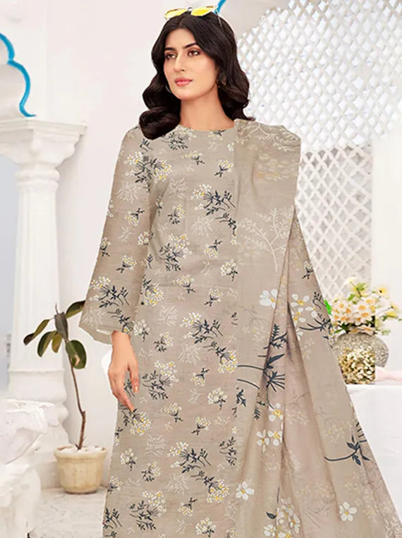 Modern Digital Printed Lawn Collection 2025 Vol-34 (D-03)
